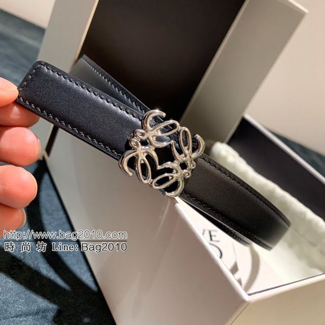 LOEWE女士皮帶 羅意威Anagram圖案帶扣小牛皮腰帶  jjp1330